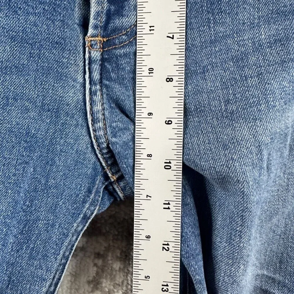 Denim Forum x REVOLVE Blue High-Rise Straight Leg Cropped Jeans 26